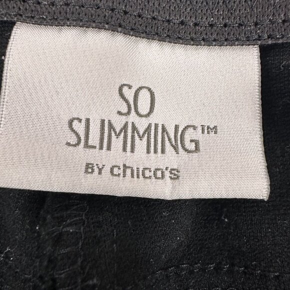 So Slimming by Chico's Women Stretch Jeggings Size 25 Short Black - Picture 4 of 9